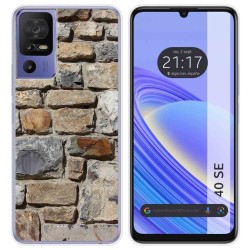 Funda Silicona para TCL 40 SE diseño Ladrillo 03 Dibujos