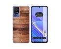 Funda Silicona para TCL 40 SE diseño Madera 02 Dibujos