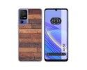 Funda Silicona para TCL 40 SE diseño Madera 03 Dibujos