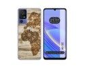 Funda Silicona para TCL 40 SE diseño Madera 07 Dibujos