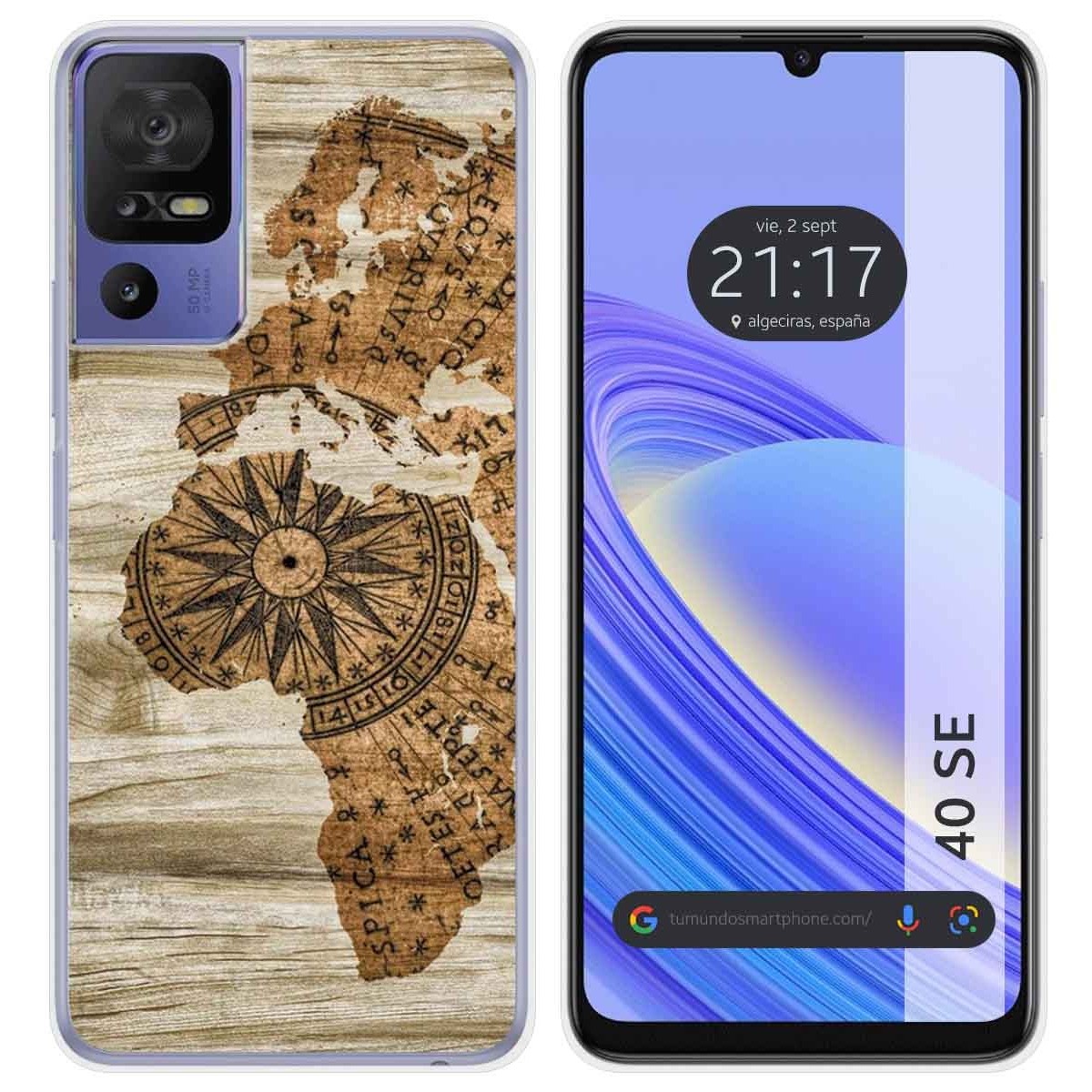 Funda Silicona para TCL 40 SE diseño Madera 07 Dibujos