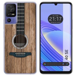 Funda Silicona para TCL 40 SE diseño Madera 11 Dibujos