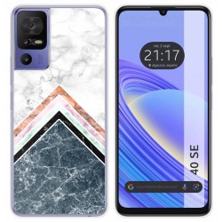 Funda Silicona para TCL 40 SE diseño Mármol 05 Dibujos