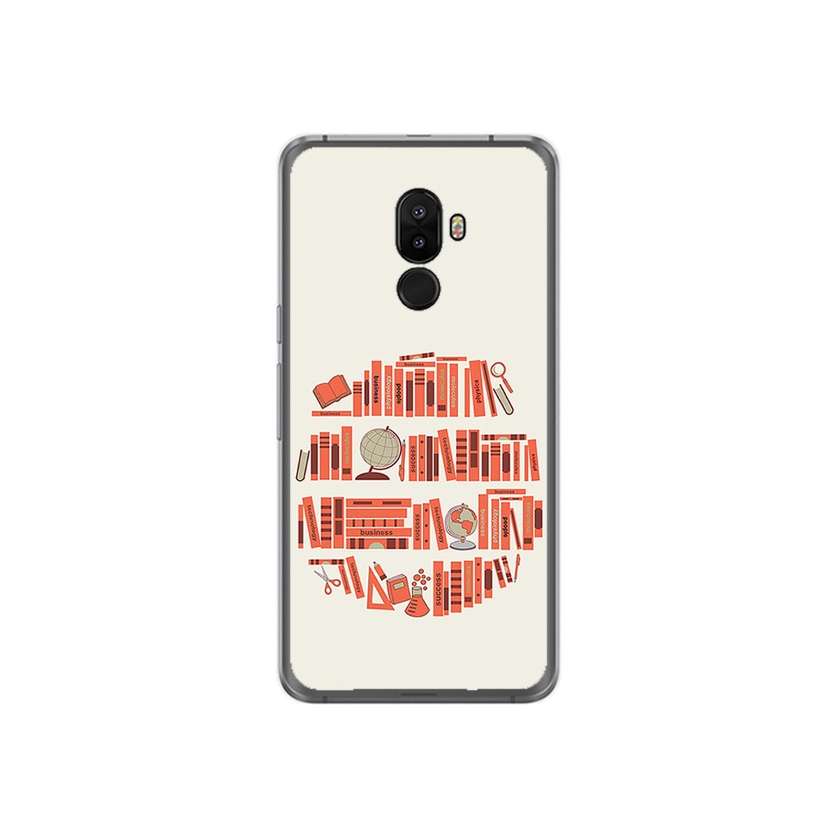 Funda Gel Tpu para Ulefone S8 / S8 Pro Diseño Mundo Libro Dibujos