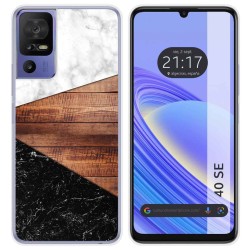 Funda Silicona para TCL 40 SE diseño Mármol 11 Dibujos