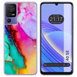 Funda Silicona para TCL 40 SE diseño Mármol 15 Dibujos