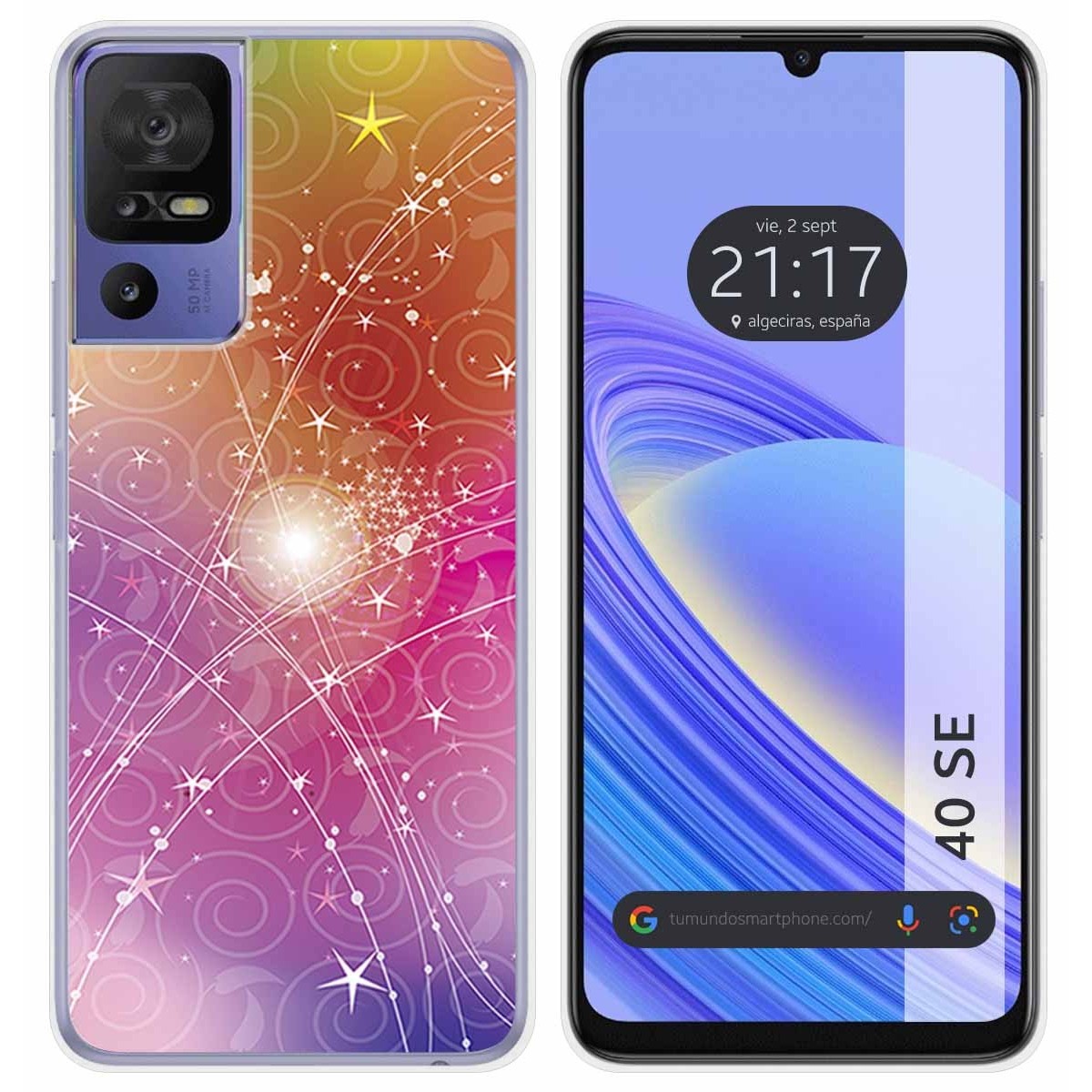 Funda Silicona para TCL 40 SE diseño Abstracto Dibujos