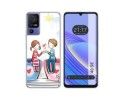 Funda Silicona para TCL 40 SE diseño Café Dibujos