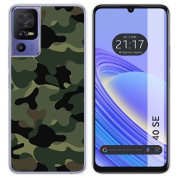 Funda Silicona para TCL 40 SE diseño Camuflaje Dibujos