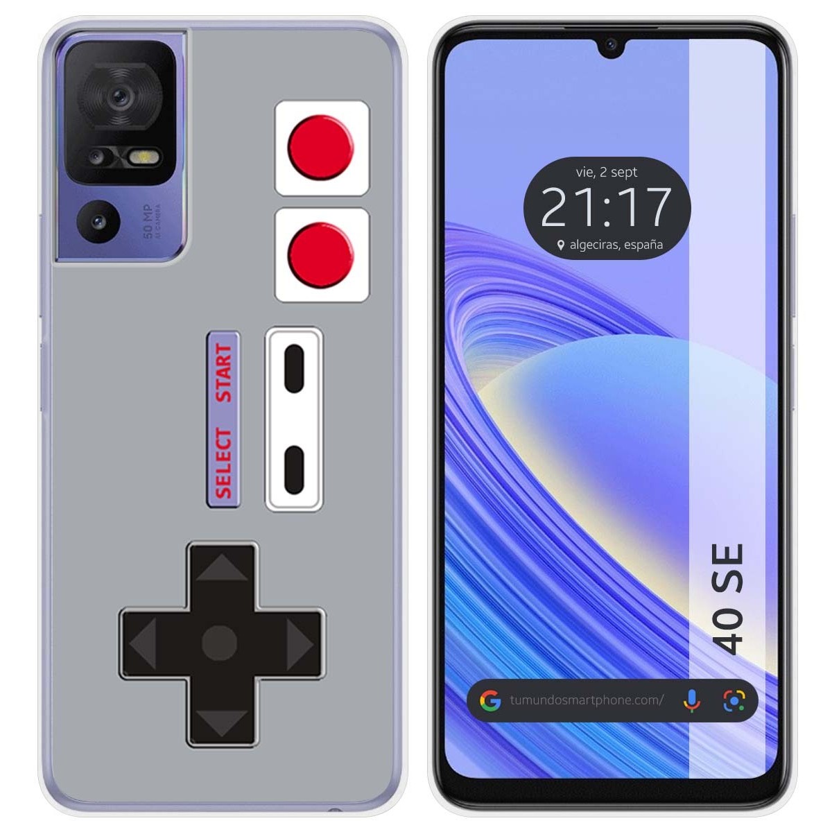 Funda Silicona para TCL 40 SE diseño Consola Dibujos