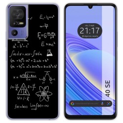Funda Silicona para TCL 40 SE diseño Formulas Dibujos
