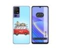 Funda Silicona para TCL 40 SE diseño Furgoneta Dibujos