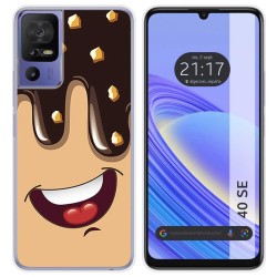 Funda Silicona para TCL 40 SE diseño Helado Chocolate Dibujos
