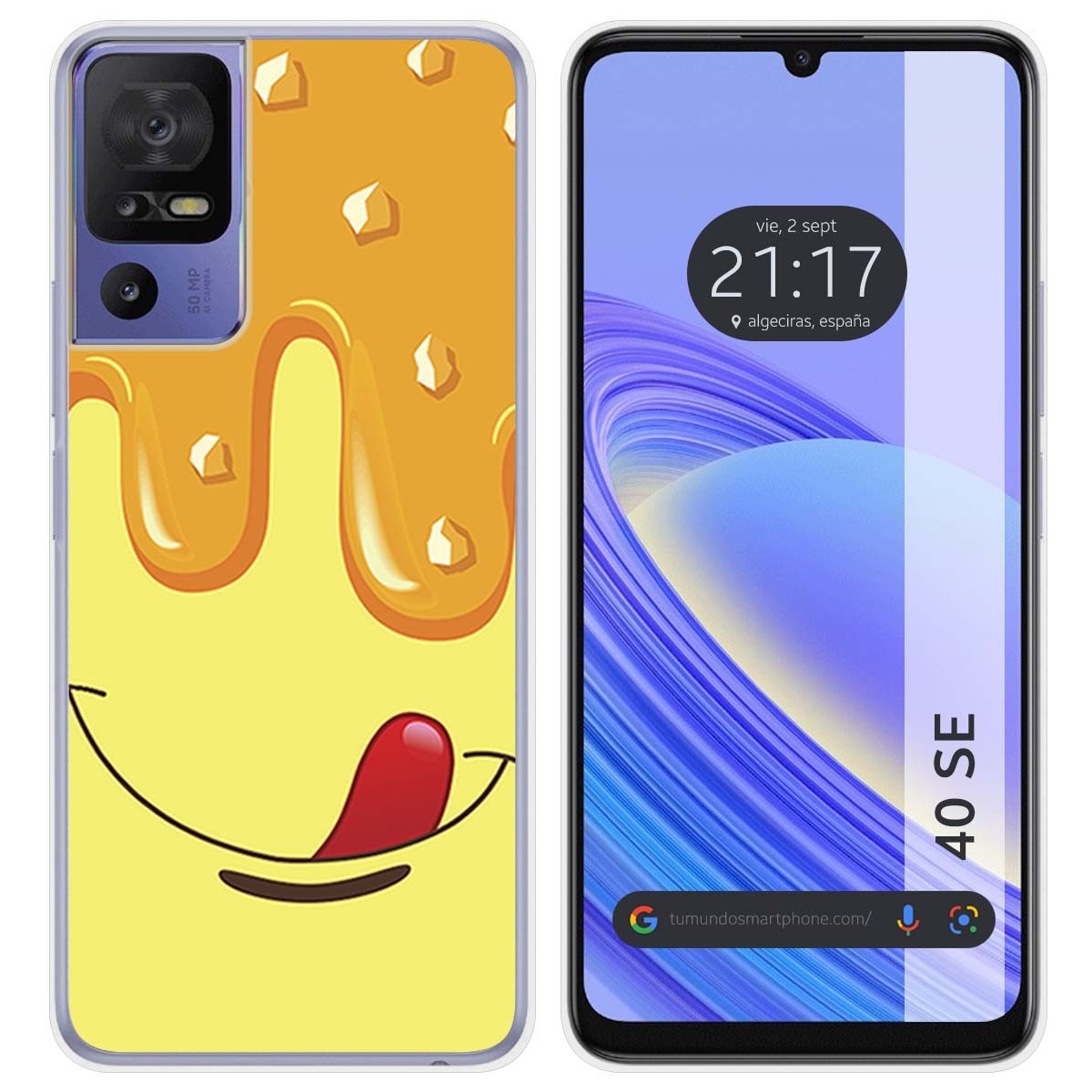 Funda Silicona para TCL 40 SE diseño Helado Vainilla Dibujos