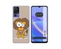 Funda Silicona para TCL 40 SE diseño Leon Dibujos