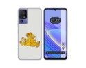 Funda Silicona para TCL 40 SE diseño Leones Dibujos