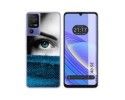 Funda Silicona para TCL 40 SE diseño Ojo Dibujos