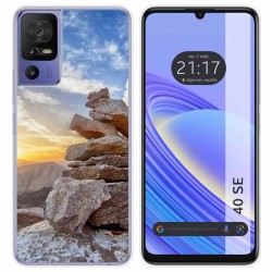 Funda Silicona para TCL 40 SE diseño Sunset Dibujos