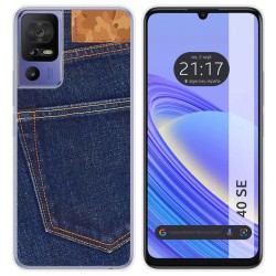 Funda Silicona para TCL 40 SE diseño Vaquero Dibujos