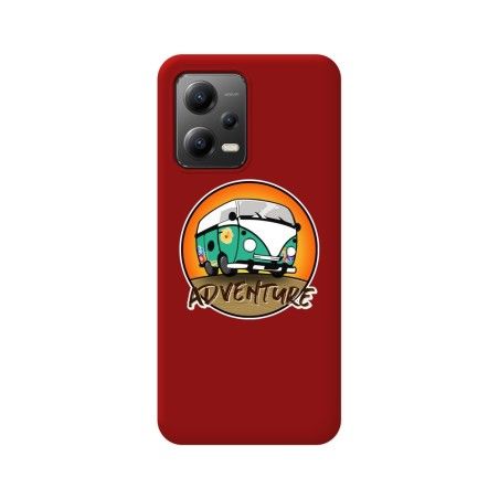 Funda Silicona Líquida Roja compatible con Xiaomi POCO X5 5G diseño Adventure Dibujos
