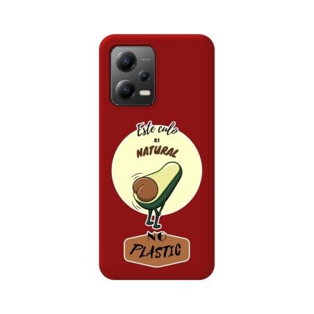 Funda Silicona Líquida Roja compatible con Xiaomi POCO X5 5G diseño Culo Natural Dibujos