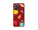 Funda Silicona Líquida Roja compatible con Xiaomi POCO X5 5G diseño Espacio Dibujos