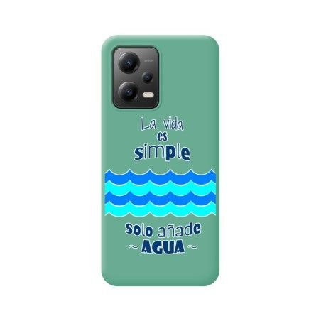 Funda Silicona Líquida Verde compatible con Xiaomi POCO X5 5G diseño Agua Dibujos