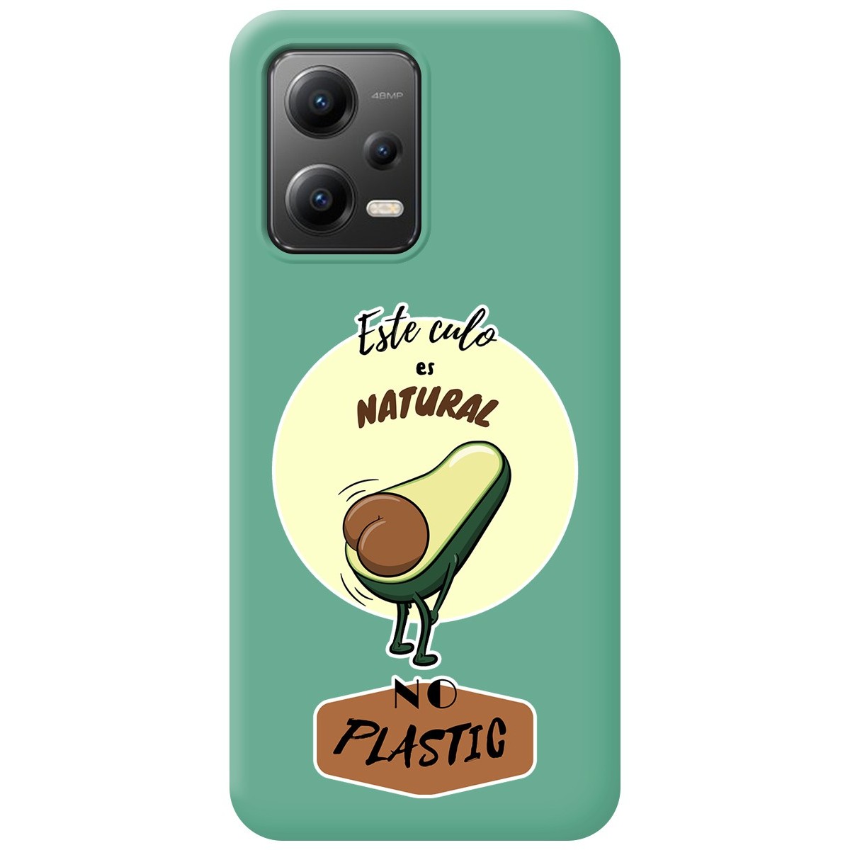 Funda Silicona Líquida Verde compatible con Xiaomi POCO X5 5G diseño Culo Natural Dibujos