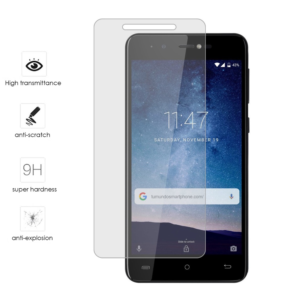 Protector Cristal Templado para Cubot R9 Vidrio