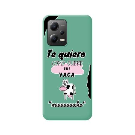 Funda Silicona Líquida Verde compatible con Xiaomi POCO X5 5G diseño Vaca Dibujos