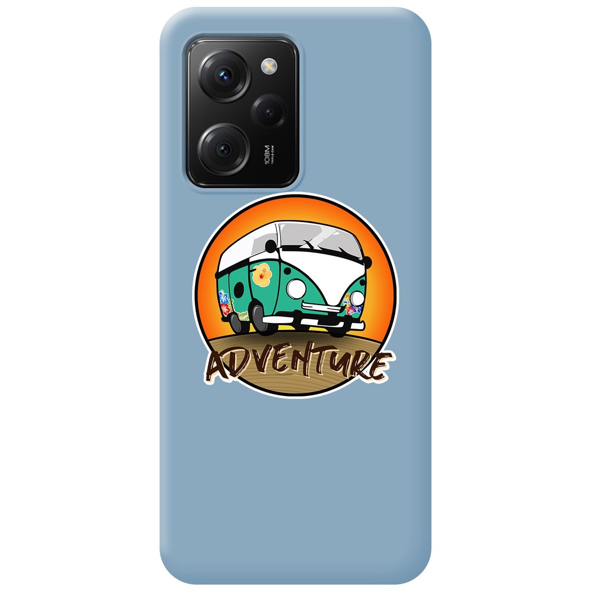 Funda Silicona Líquida Azul compatible con Xiaomi POCO X5 Pro 5G diseño Adventure Dibujos