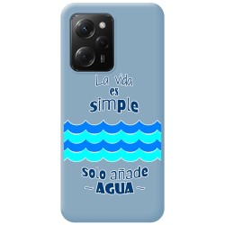 Funda Silicona Líquida Azul compatible con Xiaomi POCO X5 Pro 5G diseño Agua Dibujos