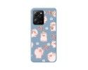 Funda Silicona Líquida Azul compatible con Xiaomi POCO X5 Pro 5G diseño Cerdos Dibujos