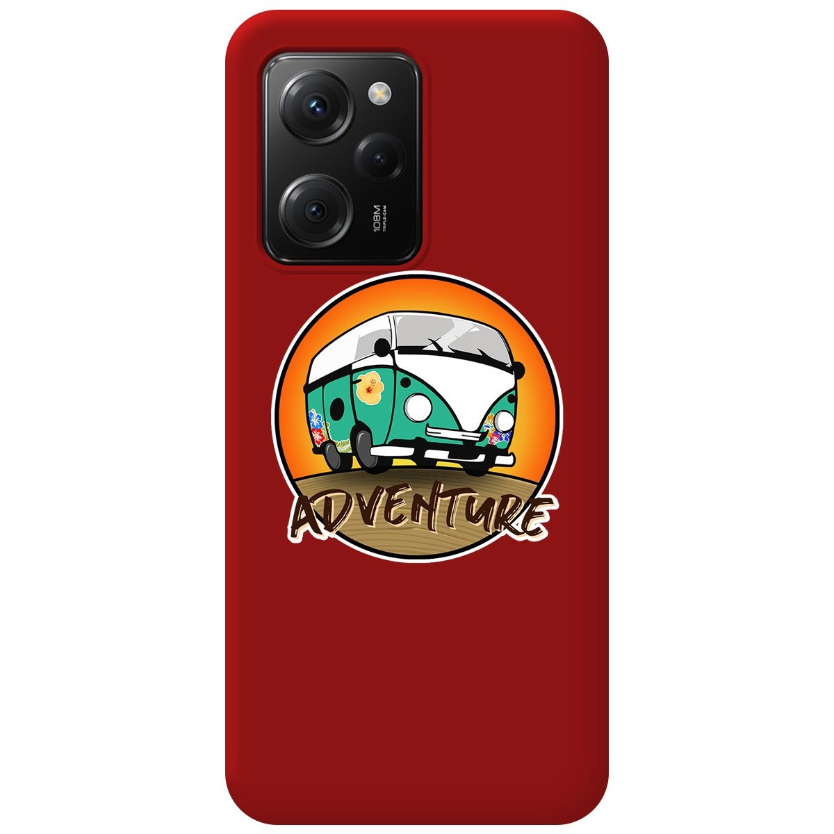 Funda Silicona Líquida Roja compatible con Xiaomi POCO X5 Pro 5G diseño Adventure Dibujos