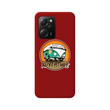 Funda Silicona Líquida Roja compatible con Xiaomi POCO X5 Pro 5G diseño Adventure Dibujos