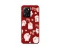 Funda Silicona Líquida Roja compatible con Xiaomi POCO X5 Pro 5G diseño Cerdos Dibujos