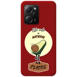 Funda Silicona Líquida Roja compatible con Xiaomi POCO X5 Pro 5G diseño Culo Natural Dibujos