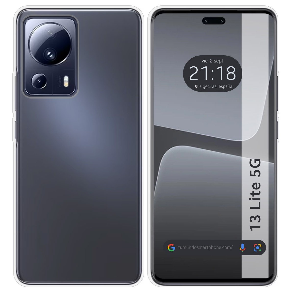 Funda Silicona Gel TPU Transparente compatible con Xiaomi 13 Lite 5G