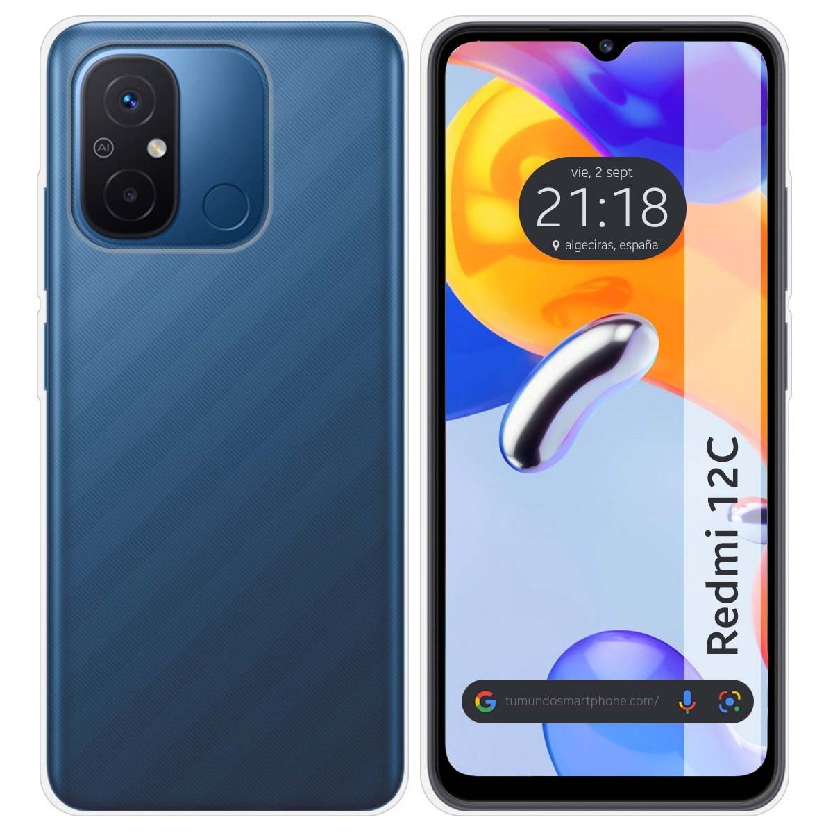 Funda Silicona Gel TPU Transparente compatible con Xiaomi Redmi 12C