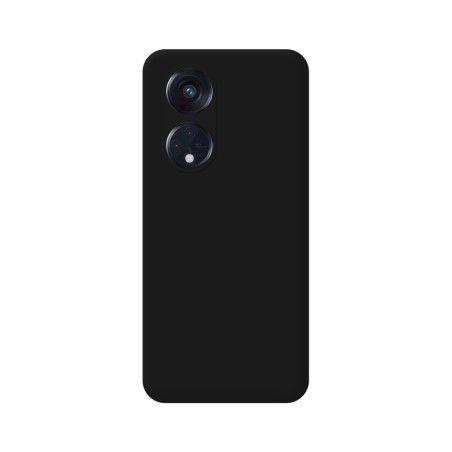 Funda Silicona Líquida Ultra Suave para Oppo Reno 8T 4G color Negra