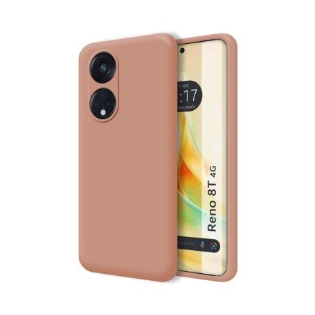 Funda Silicona Líquida Ultra Suave para Oppo Reno 8T 4G color Rosa