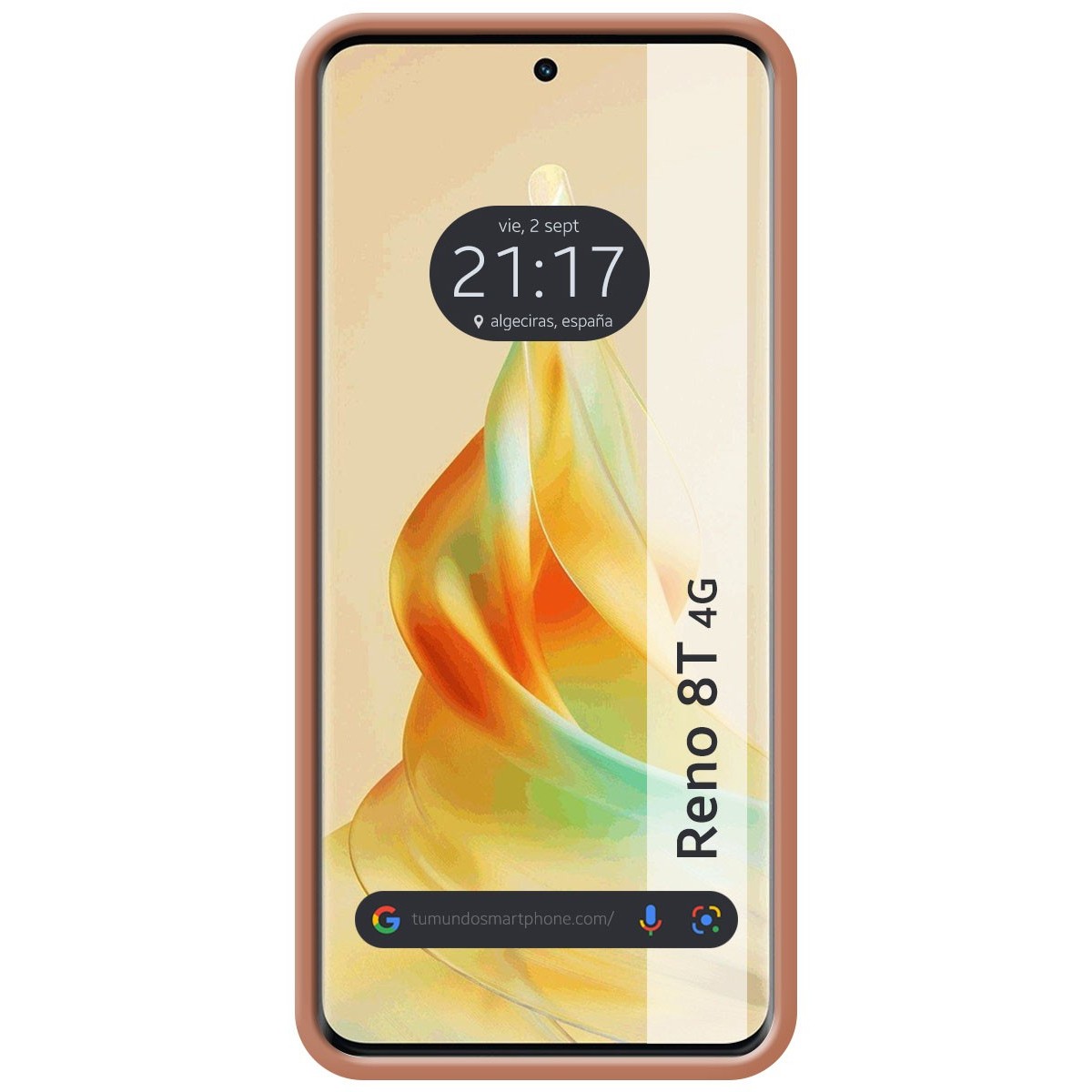 Funda Silicona Líquida Ultra Suave para Oppo Reno 8T 4G color Rosa