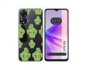 Funda Silicona Transparente para Oppo A78 5G diseño Cactus Dibujos