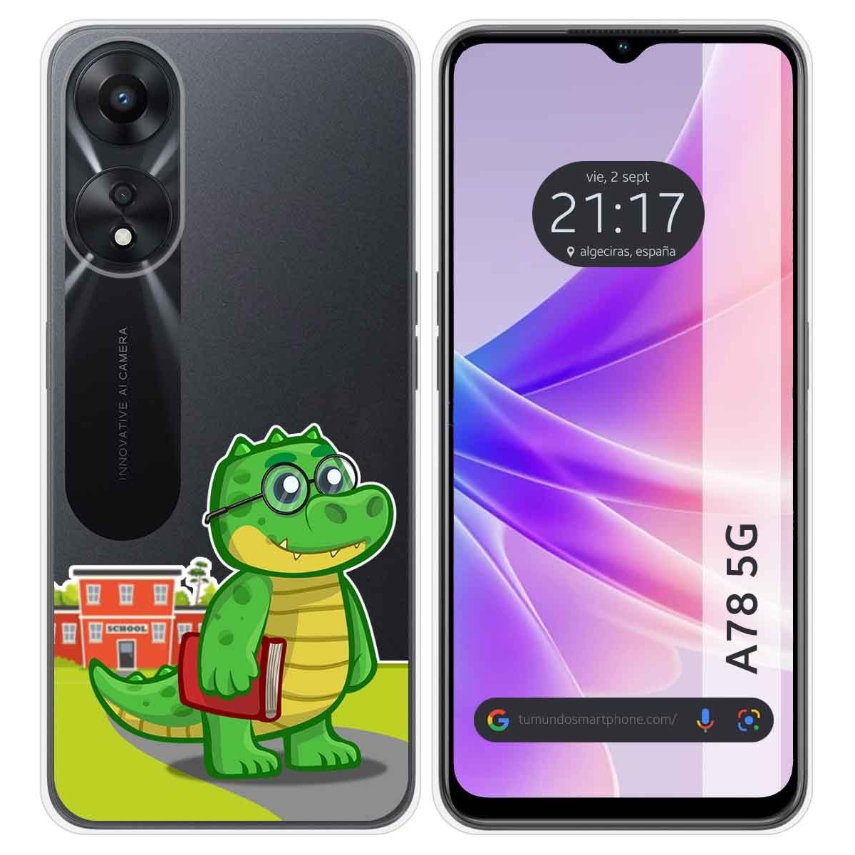 Funda Silicona Transparente para Oppo A78 5G diseño Coco Dibujos