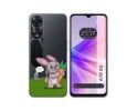 Funda Silicona Transparente para Oppo A78 5G diseño Conejo Dibujos