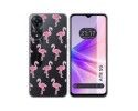 Funda Silicona Transparente para Oppo A78 5G diseño Flamenco Dibujos