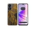 Funda Silicona Transparente para Oppo A78 5G diseño Hojas Dibujos