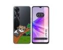 Funda Silicona Transparente para Oppo A78 5G diseño Panda Dibujos
