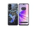 Funda Silicona Transparente para Oppo A78 5G diseño Plumas Dibujos