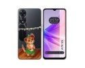 Funda Silicona Transparente para Oppo A78 5G diseño Suricata Dibujos